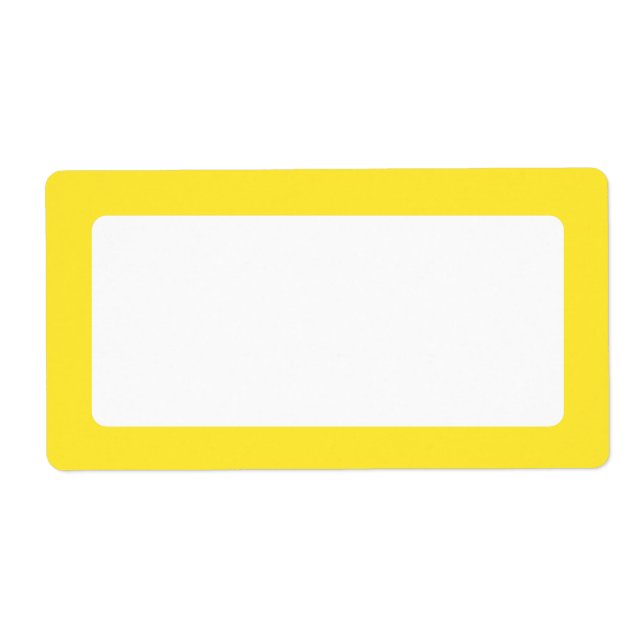 Yellow solid colour border blank (Front)