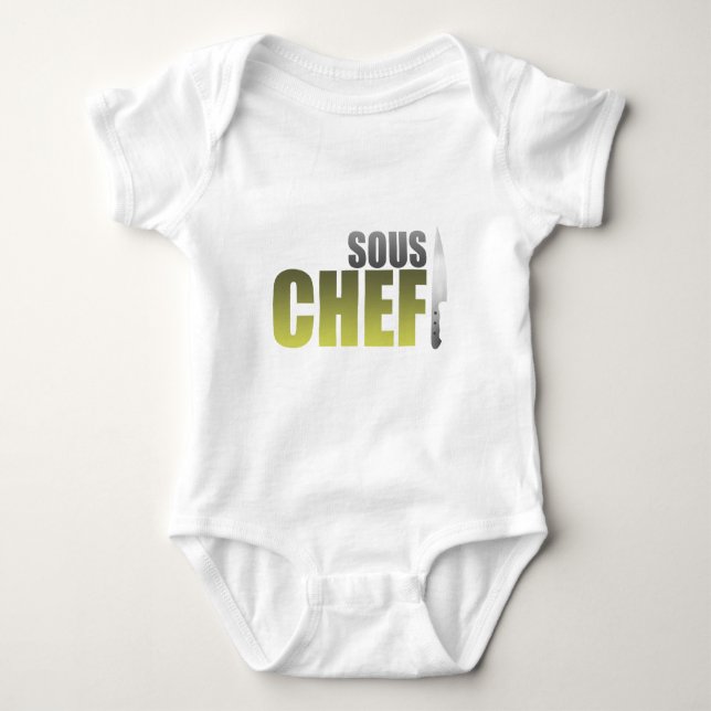 Yellow Sous Chef Baby Bodysuit (Front)