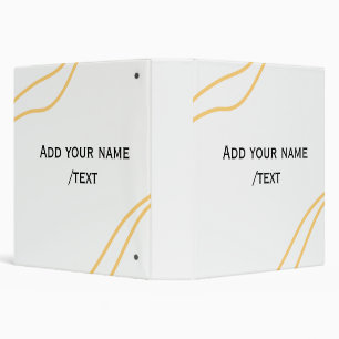 Yellow Spanish border name message text lines  Binder