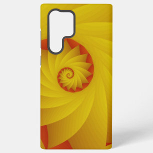 Yellow Spiral abstract phone case