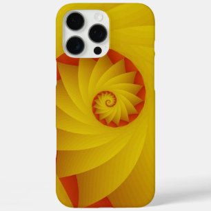 Yellow Spiral abstract phone case