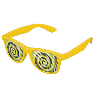 yellow spiral party shades