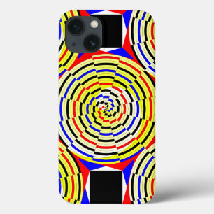 Yellow Spirals by Kenneth Yoncich iPhone 13 Case