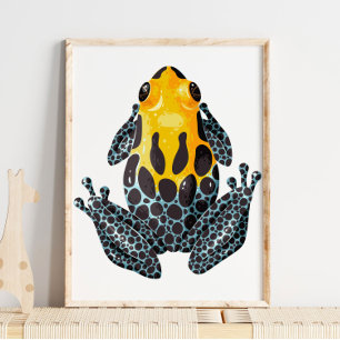 Yellow Spotted Frog Digital Print Wall Print