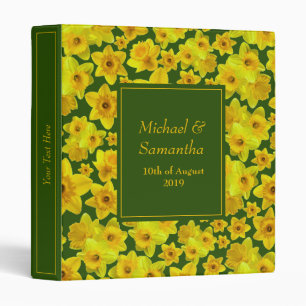 Yellow Spring Daffodil - Wedding Binder