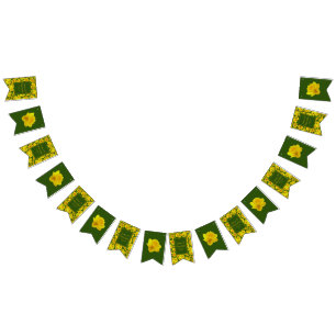 Yellow Spring Daffodil - Wedding Bunting Flags