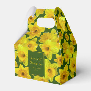 Yellow Spring Daffodil - Wedding Favor Box