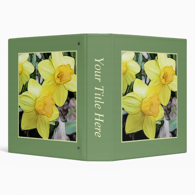 Yellow Spring Daffodils Binder (Background)