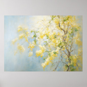 Yellow Spring Flowers  Poster