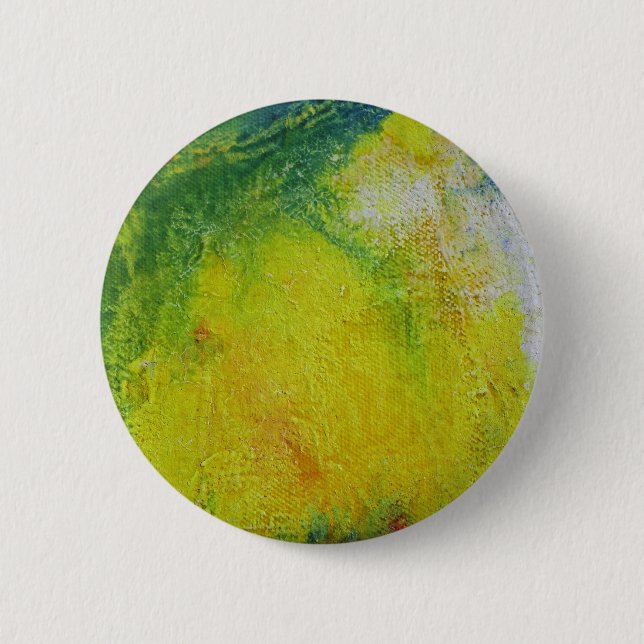 Yellow Spring Sunshine 2 Inch Round Button (Front)