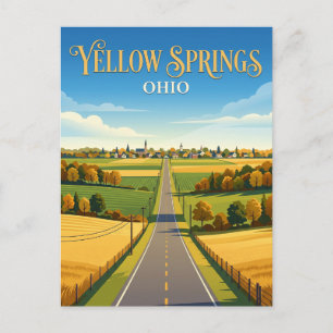Yellow Springs USA Postcard