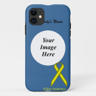 Yellow Standard Ribbon by Kenneth Yoncich iPhone 11 Case