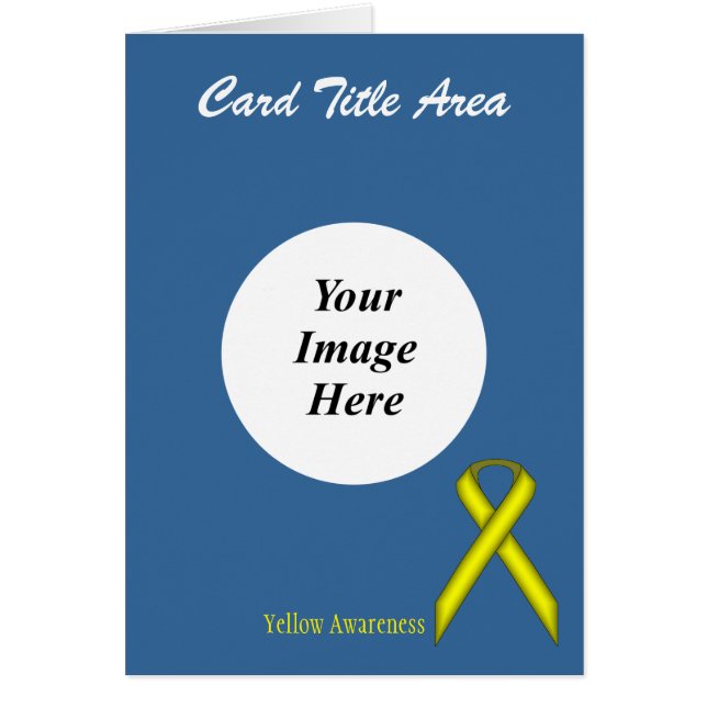 Yellow Standard Ribbon Template by Kenneth Yoncich (Front)