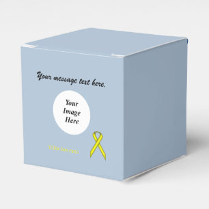 Yellow Standard Ribbon Template by Kenneth Yoncich Favor Box