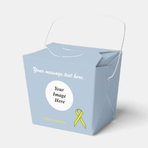 Yellow Standard Ribbon Template by Kenneth Yoncich Favor Box