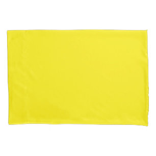 Yellow Standard Sized Single Pillowcase