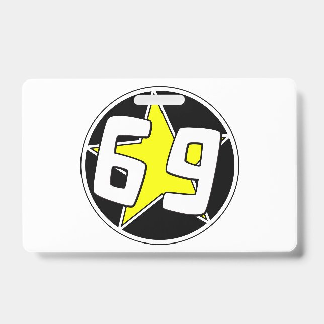 Yellow Star 69  Badge (Front)