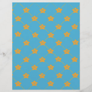 Yellow star & Blue Pattern: