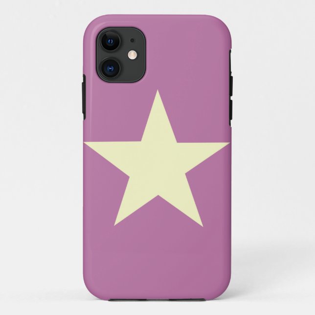 Yellow Star Editable Case-Matte iPhone Case (Back)