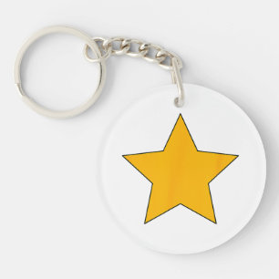 Yellow Star Keychain