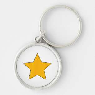 Yellow Star Keychain