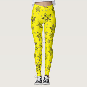Yellow Star Leggings
