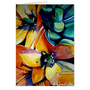 Yellow Star of Bethlehem flower watercolor art