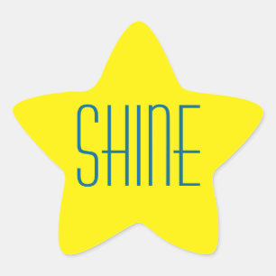 Yellow Star Shine stickers