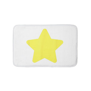 Yellow star tree Merry christmas Bath Mat
