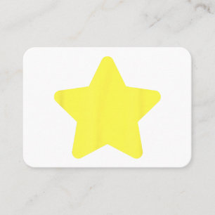 Yellow star tree Merry christmas Business Card