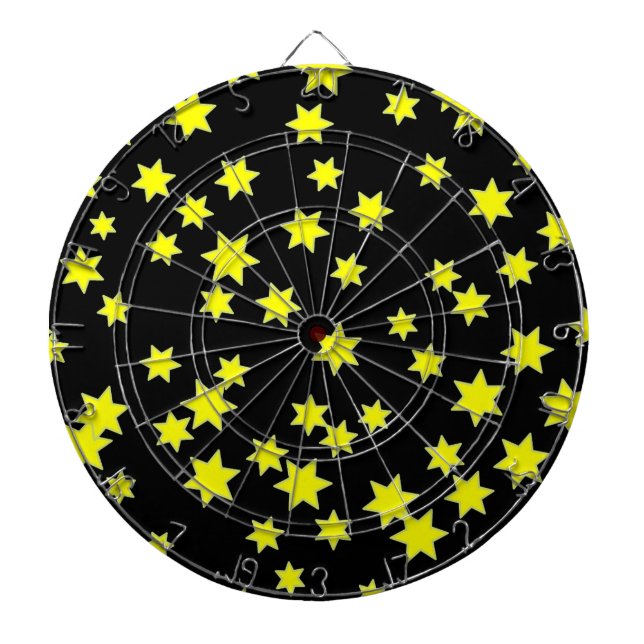Yellow Stars Dartboard (Front)