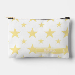 Yellow Stars Pattern Constellation Pencil Case Accessory Pouch