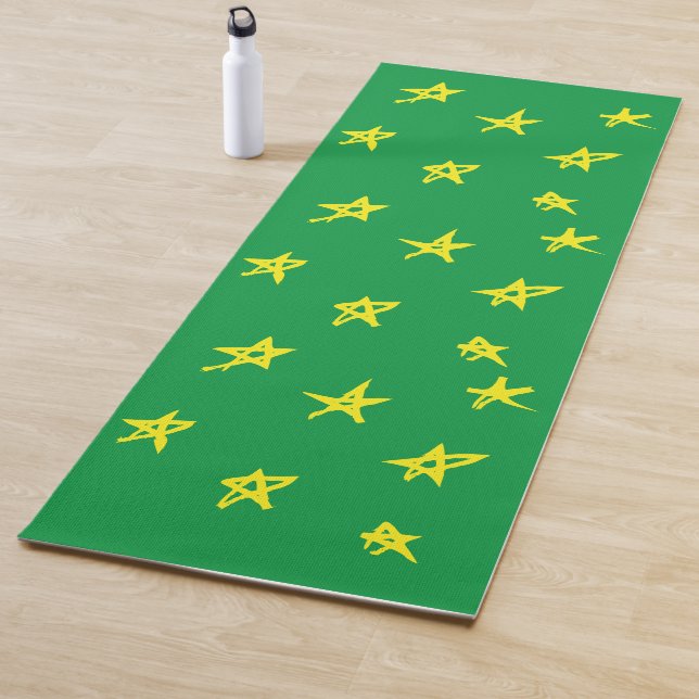 Yellow Stars Yoga Mat  (In Situ)