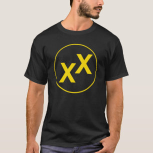 Yellow State of Jefferson Double-Cross Black Shirt