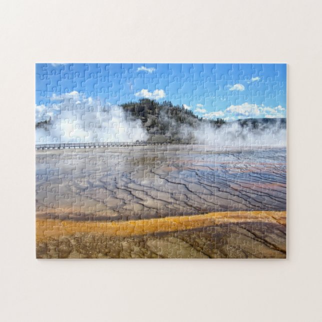 Yellow Stone Hot Springs. Jigsaw Puzzle (Horizontal)
