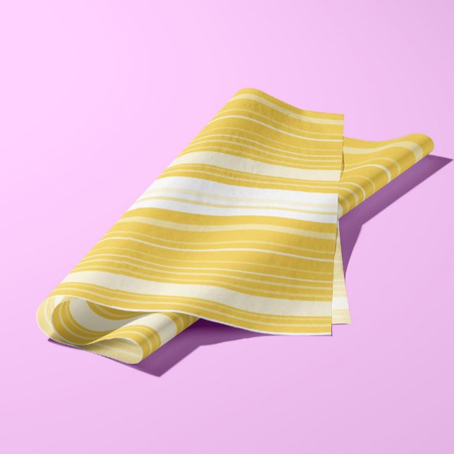 Yellow Striped Pattern Tissue Paper (Creator Uploaded)