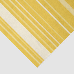 Yellow Striped Pattern Tissue Paper