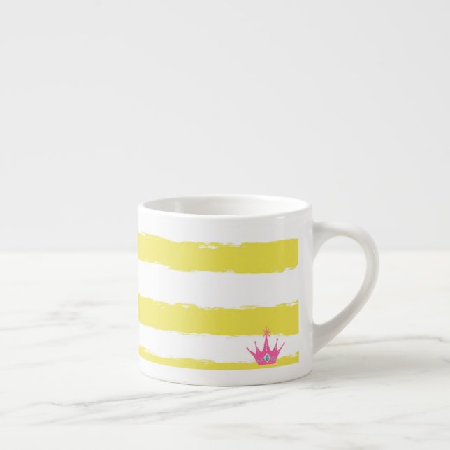 Yellow stripes and a pink crown Specialty Mug (Right)