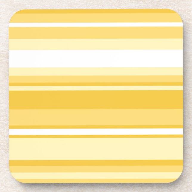 Yellow stripes coaster (Front)