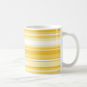 Yellow stripes coffee mug