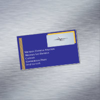 Yellow Stripes Commercial Airplane Captain Pilot