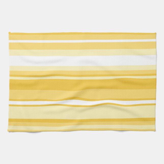 Yellow stripes kitchen towel (Horizontal)