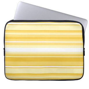 Yellow stripes laptop sleeve