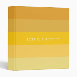 Yellow stripes pattern binder