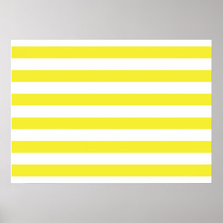 Yellow Stripes Poster