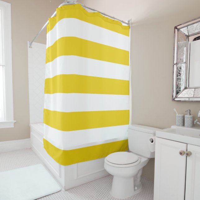 Yellow Stripes, White Stripes, Striped Pattern (In Situ)