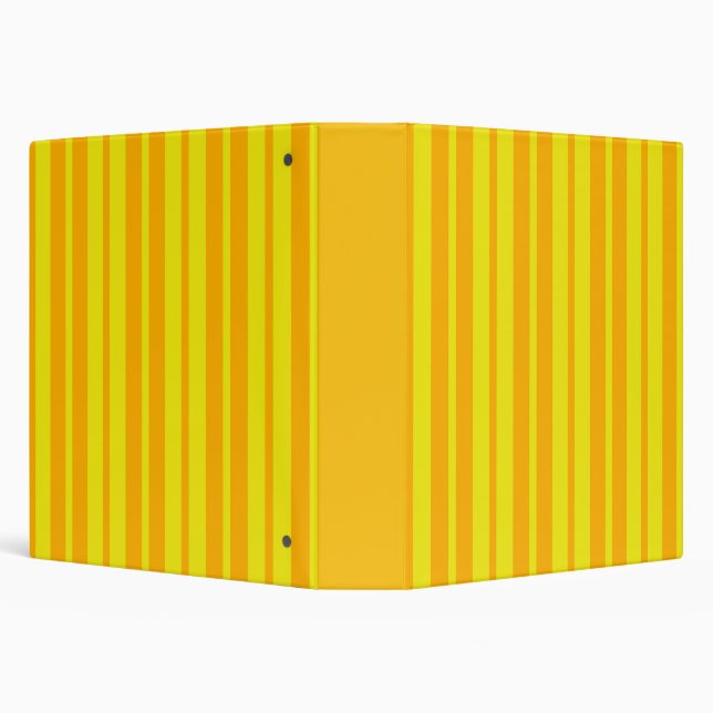 Yellow Stylish Stripes Pattern Design  Binder (Background)