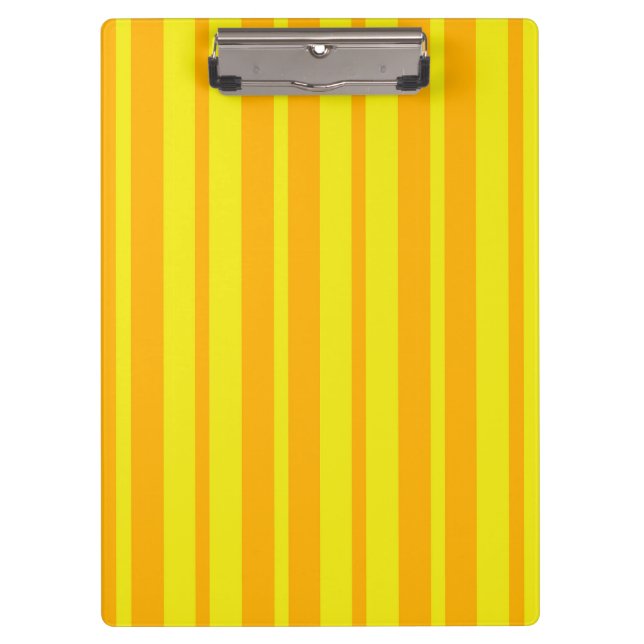 Yellow Stylish Stripes Pattern Design  Clipboard (Front)
