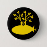 Yellow Submarine Sixties Peace 2 Inch Round Button<br><div class="desc">Yellow Submarine Sixties-style Peace button.</div>