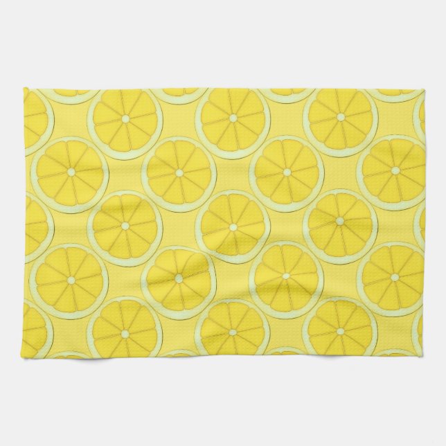 Yellow Summer Fruit Kitchen Towel (Horizontal)